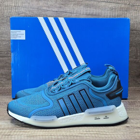 Adidas NMD V3 Men\'s Size 9.5 Teal Black White Sneakers (FZ6498) NEW WITH BOX main image 9
